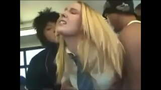 Blonde amateur Teen Hottie Natalie Norton Gang Groped and Gang Banged In a Public Bus